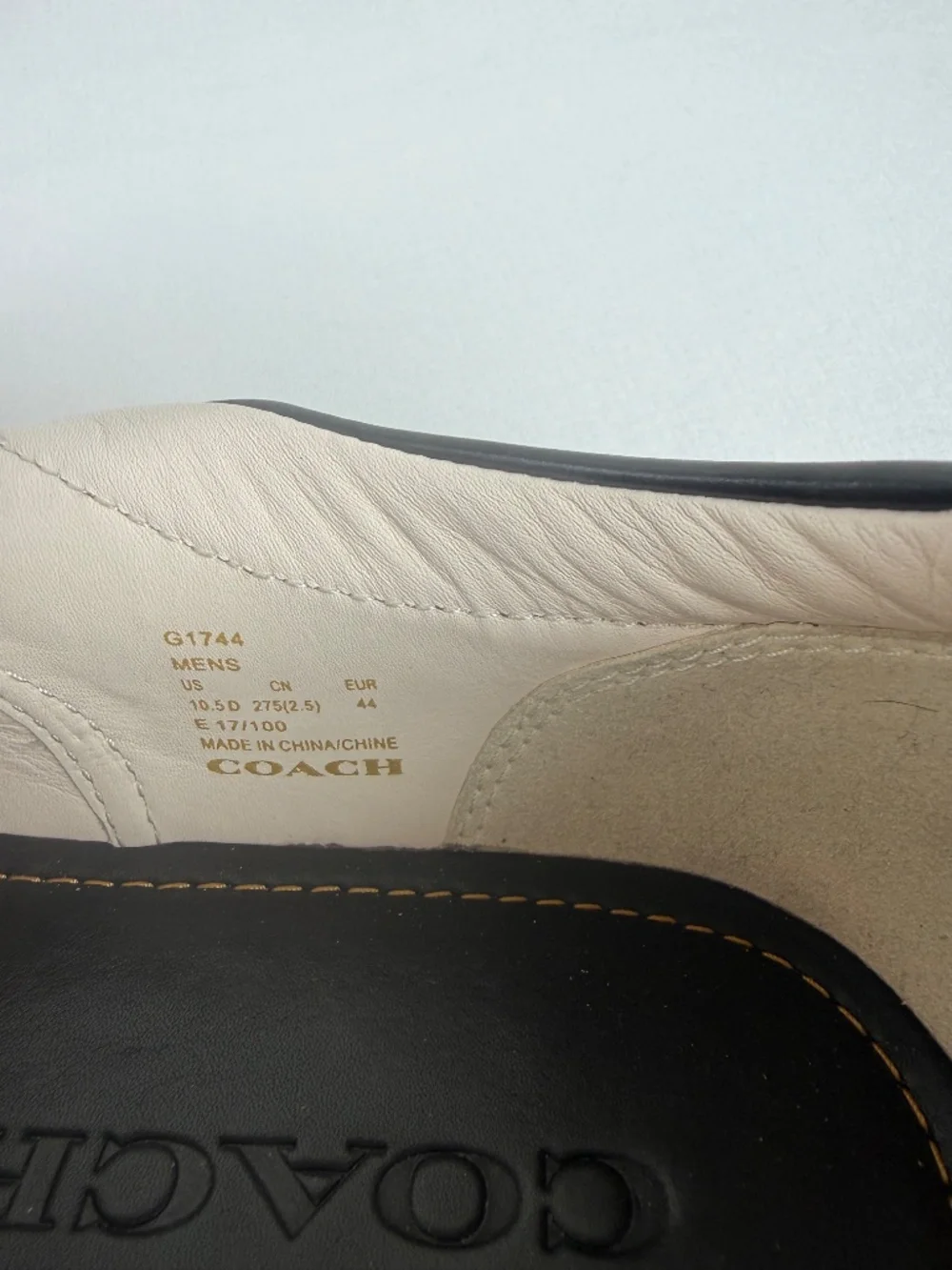 Men's Leather Vintage Coach Shoes - Picture 10 of 12